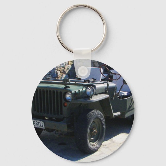 Classic Willy's Jeep. Key Ring (Front)