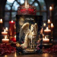 Classic Winged Unicorn Fantasy Forest Encouraging