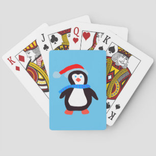 Classic Winter Penguin Playing Cards