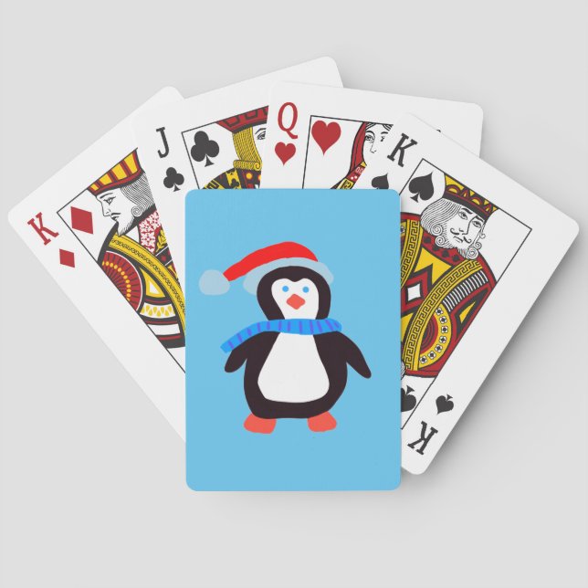 Classic Winter Penguin  Playing Cards (Back)