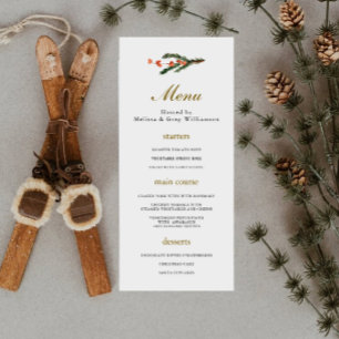 Classic Winter Pine Holiday  Menu