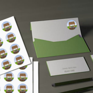 Classic Wishing Well Simple Graphic Classic Round Sticker