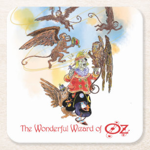 Classic Wizard of Oz No Rings on my table series!  Square Paper Coaster