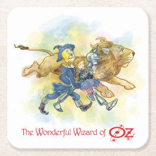 Classic Wizard of Oz No Rings on my table series!  Square Paper Coaster