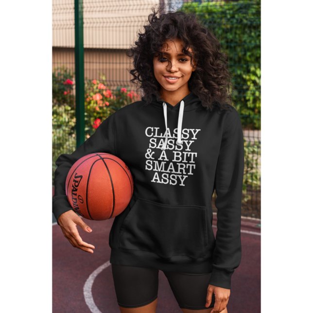 Classic Women's Cool Black Hoodie (Classic Women's Cool Black Hoodie)