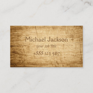 Classic Wooden Pirates Style Business Card