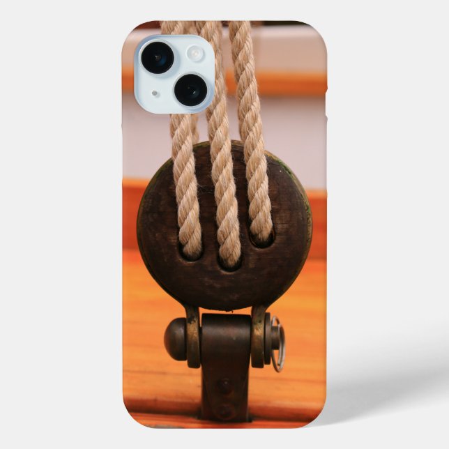 Classic Wooden Sailboat iPhone Case (Back)