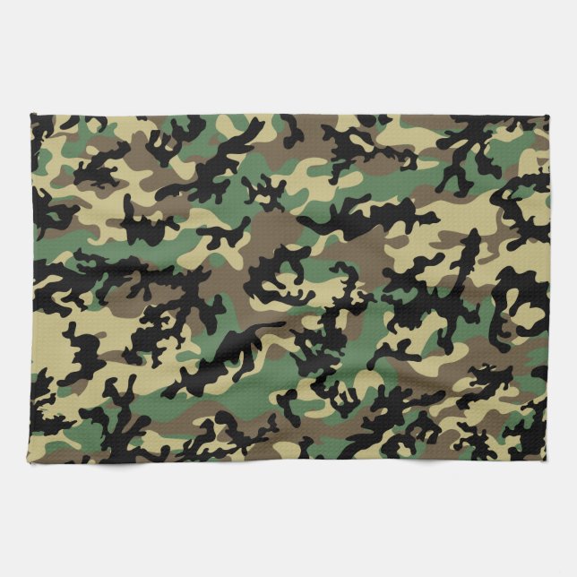 Classic Woodland Camo Kitchen Towels (Horizontal)