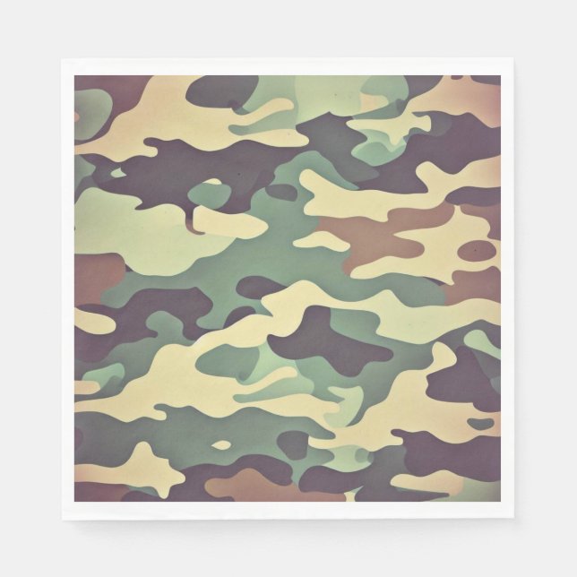 Classic Woodland Camouflage Napkin (Front)