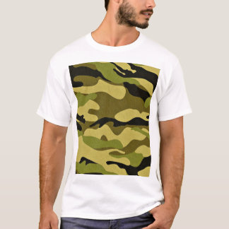 Classic Woodland Camouflage Pattern Men's Graphic  T-Shirt
