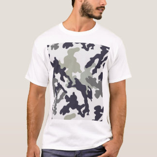 Classic Woodland Camouflage Pattern Men's Graphic  T-Shirt