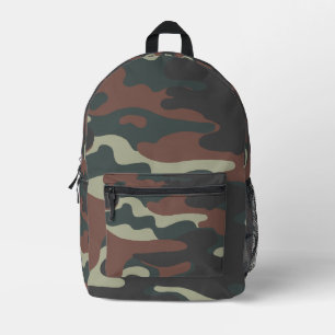 Classic Woodland Camouflage Printed Backpack