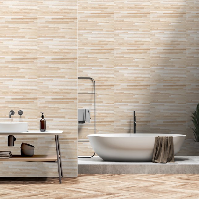 Classic woodlike wallpaper (Bathroom)