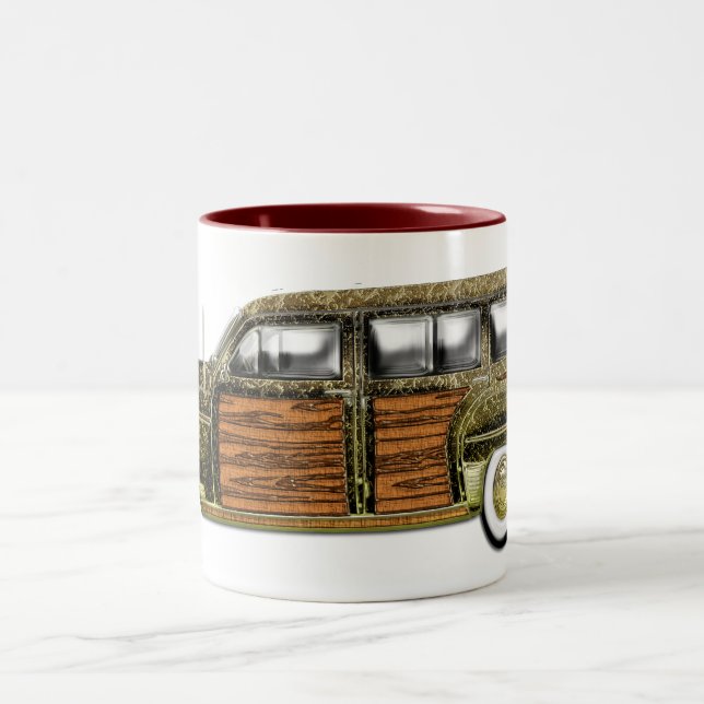 Classic Woody Station wagon Two-Tone Coffee Mug (Center)