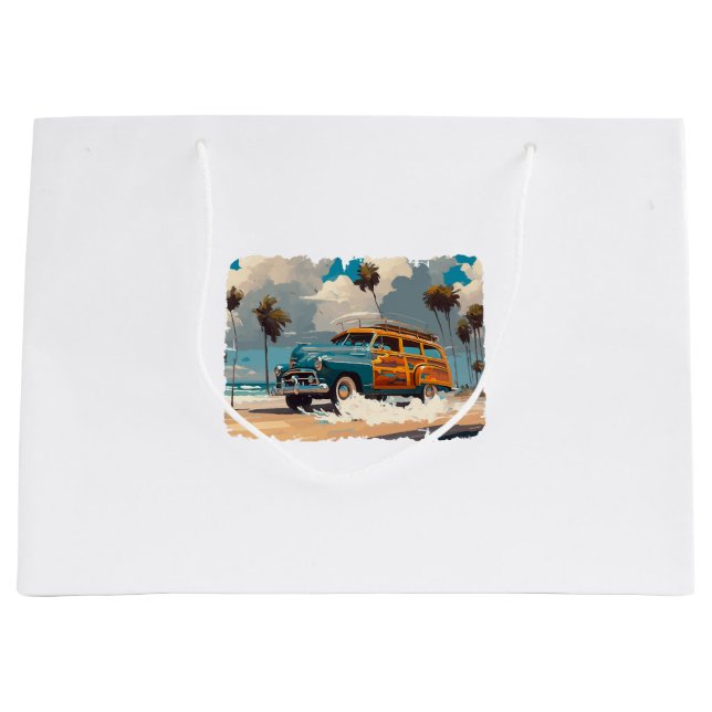 Classic Woody Wagon Large Gift Bag (Front)