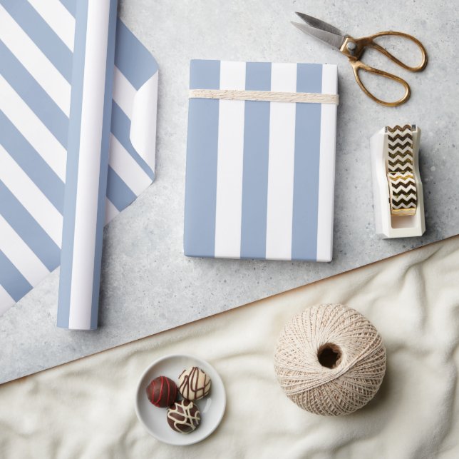 Classic Wrapping Paper Blue & White Stripe  (Crafts)