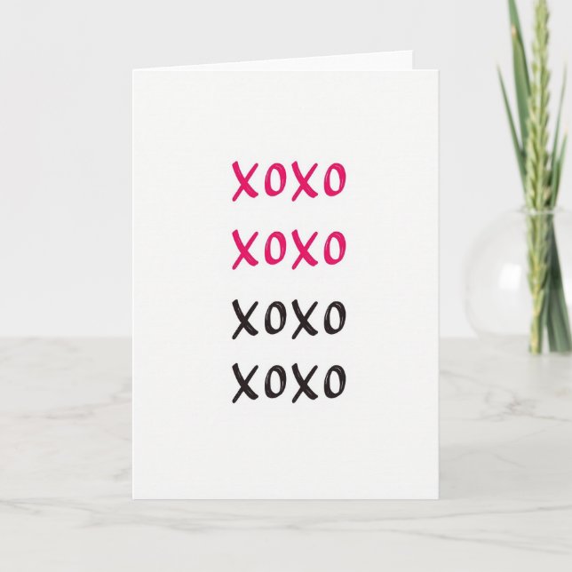 Classic Xoxo I Love You Card (Front)