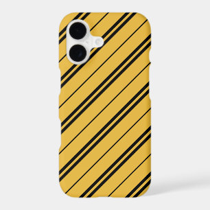 Classic Yellow Black School Stripes Pattern