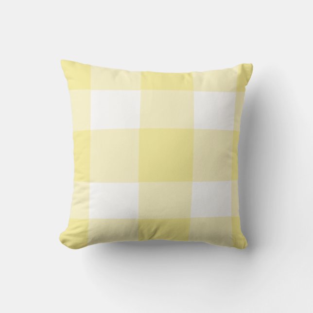 Classic Yellow Buffalo check Cushion (Front)