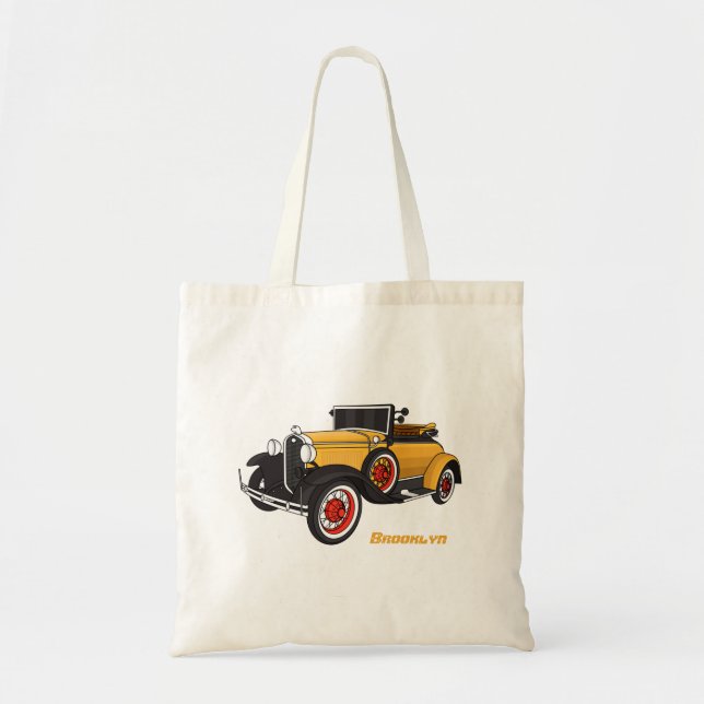 Classic yellow car 1931  tote bag (Front)