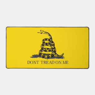 Classic Yellow Gadsden Flag Don't Tread on Me Desk Mat