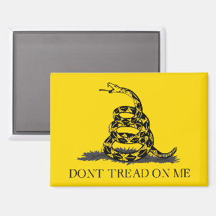 Classic Yellow Gadsden Flag Don't Tread on Me Magnet