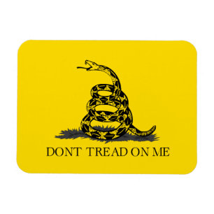 Classic Yellow Gadsden Flag Don't Tread on Me Magnet