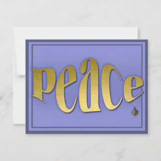 Classic yet modern and elegant peaceful sentiment card
