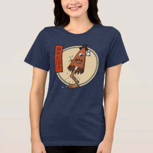 Classic Yokai Karakasa-obake- Japanese Folklore Tri-Blend Shirt