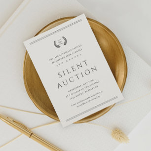 Classic Your Logo Here Business Silent Auction Invitation