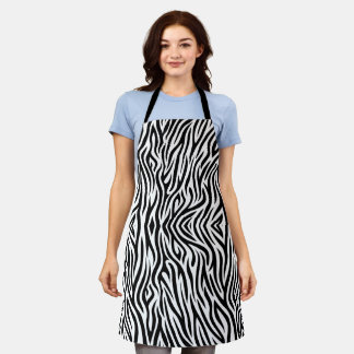 Classic Zebra Print Apron