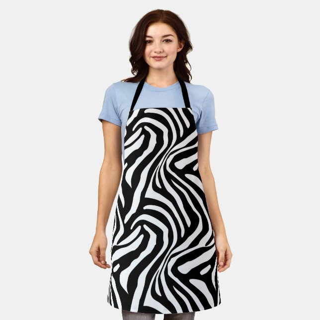 Classic Zebra Stripes Apron (Worn)