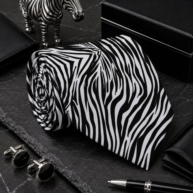 Classic Zebra Wild Animal Pattern Tie (Creator Uploaded)