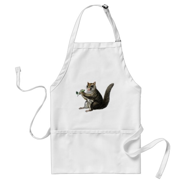 Classic Zoological Etching - Flying Squirrel Standard Apron (Front)