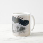 Classic Zoological Etching - Horseshoe Bat Coffee Mug (Front Right)