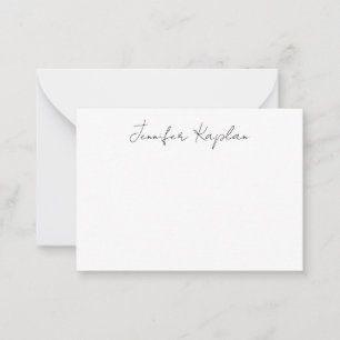 Classical Black & White Minimalist Professional Card
