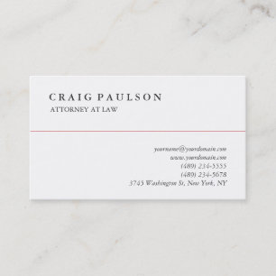 Classical Black White Professional Business Card
