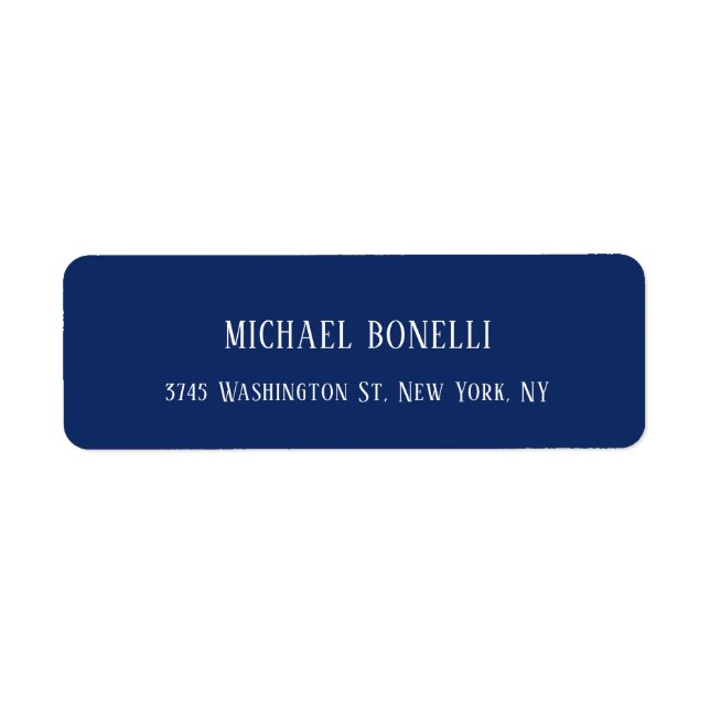 Classical Blue Colour Elegant Serif Font Minimalis (Front)