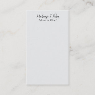 Classical Calligraphy Elegant Plain Simple Grey Enclosure Card