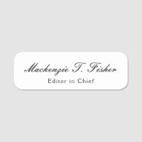 Classical Calligraphy Elegant Plain Simple White