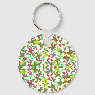  classical Christmas colours bright   Key Ring