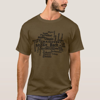 Classical Composers Word Cloud T-Shirt