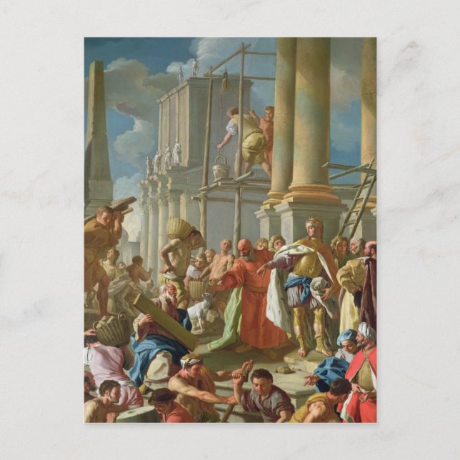 Classical Construction Scene Postcard (Front)