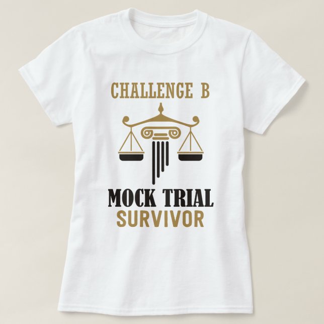  Classical Conversations Mock Trial Challenge B T-Shirt (Design Front)