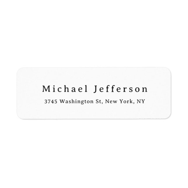 Classical Creative Trendy Black & White Minimalist (Front)