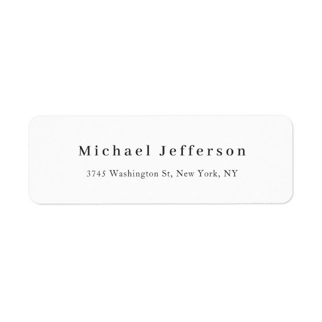 Classical Creative Trendy Black & White Minimalist (Front)