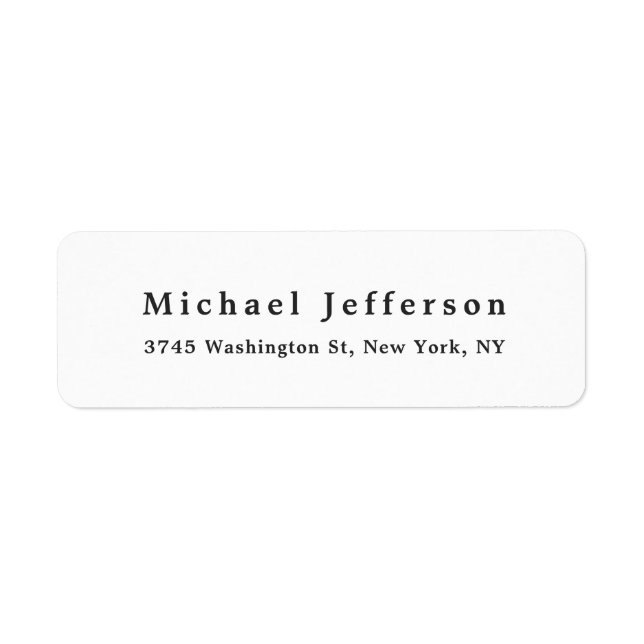 Classical Creative Trendy Black & White Minimalist (Front)
