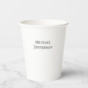 Classical Creative Trendy Black & White Paper Cups