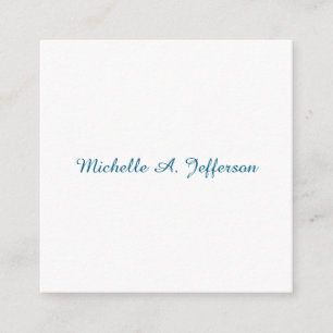 Classical Creative Trendy White Ocean Blue Enclosure Card