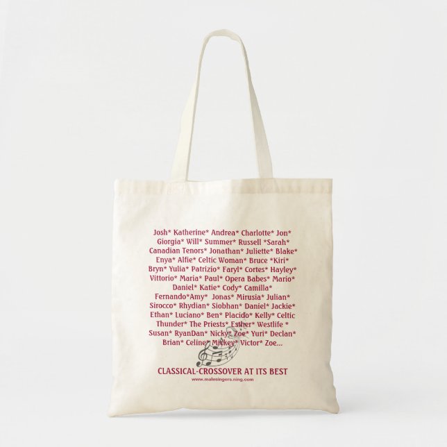 Classical-Crossover Tote Bag (Front)